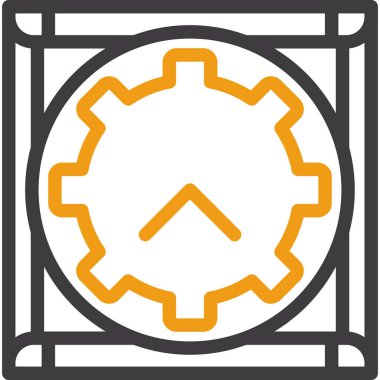 Teçhizat Web simgesi basit illüstrasyon