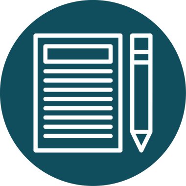 Eğitim ve öğrenme simgesinin vektör illüstrasyonu