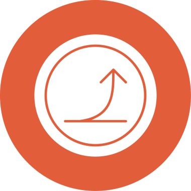 ok yönü çember simgesi ana hat biçiminde