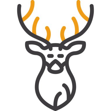 Geyik logosu vektör resmetme tasarımı