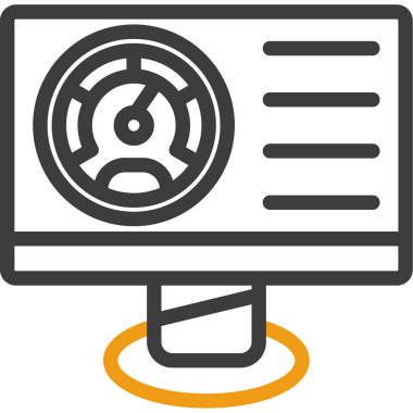 Bilgisayar monitörü. Web simgesi