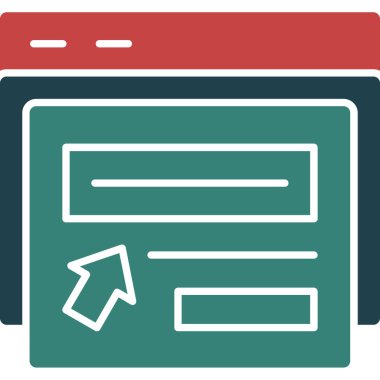 Web simgesi, vektör illüstrasyonu