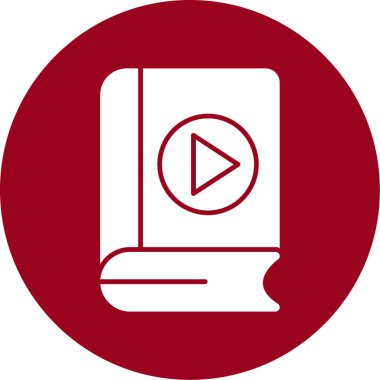 video. Web simgesi basit illüstrasyon