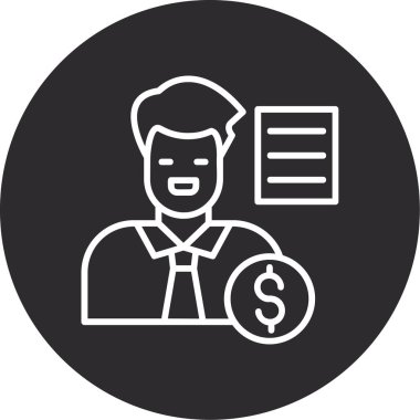 para kavramı simgesi, vektör illüstrasyonu