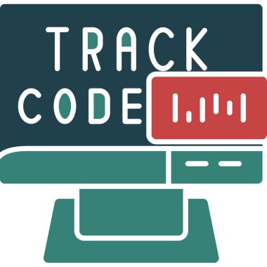 kod kod simgesi, vektör illüstrasyonu