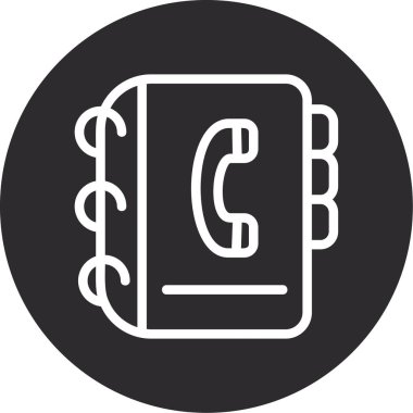 Telefon simgesinin vektör illüstrasyonu