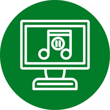 müzik çalar vektör simgesi