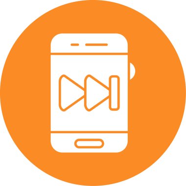 Akıllı telefon simgesinin vektör illüstrasyonu