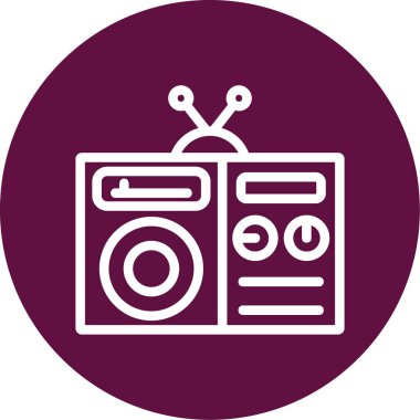 vektör radyo simgesi illüstrasyonu