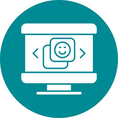 seo modern simgesinin vektör illüstrasyonu