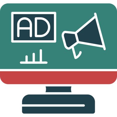 Reklam reklamcılığı pazarlama reklam ikonu