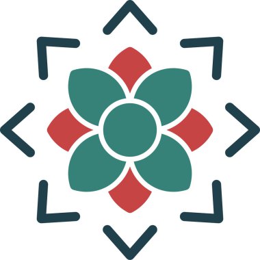 Çiçek. Web simgesi basit tasarım