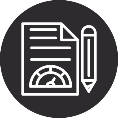 belge simgesi vektör illüstrasyonu