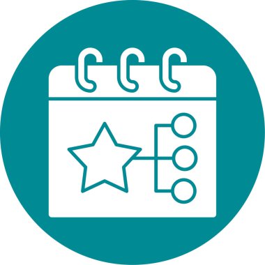 Yıldız simgesinin vektör illüstrasyonu