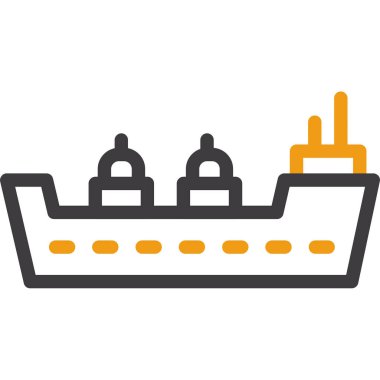 Petrol Tankeri simgesi vektör çizimi tasarımı