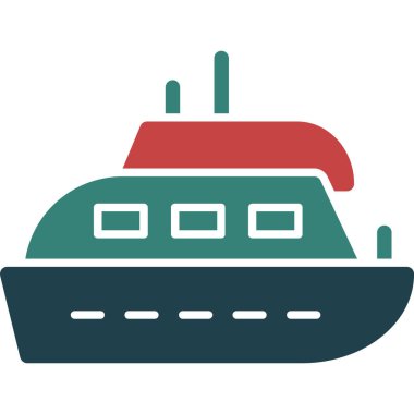 Tekne vektör simgesi. Grafik ve web tasarımı için beyaz arkaplanda izole edilmiş basit illüstrasyon.