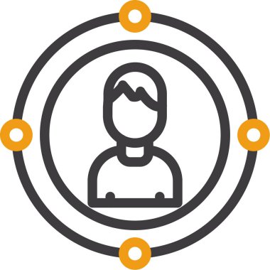 avatar kişi kullanıcı simgesi doldurulmuş ana hatlar biçiminde