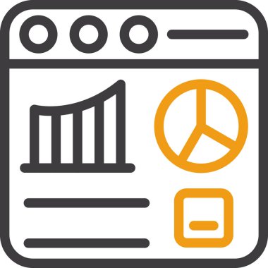 veri yönetimi düz simgesi, vektör, illüstrasyon