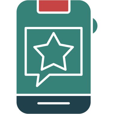 akıllı telefon simgesi vektör illüstrasyonu