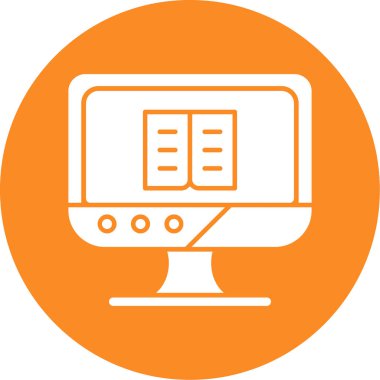 Dizüstü bilgisayar simgesi vektör çizimi