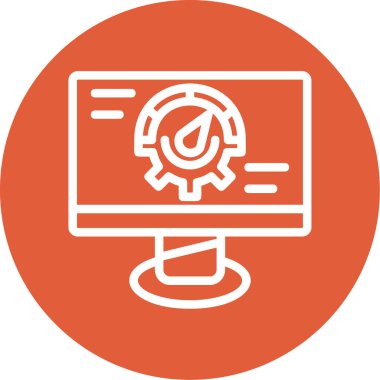 bilgisayar ayarı vektör simgesi