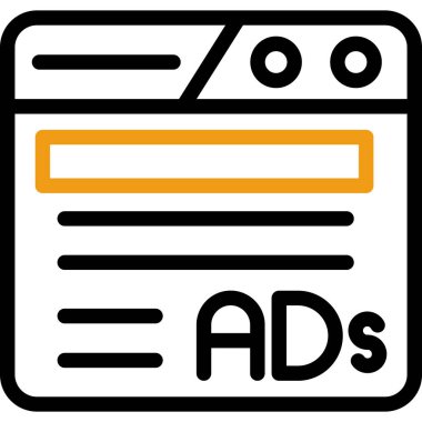 reklam reklam simgesi ana hatlarıyla.