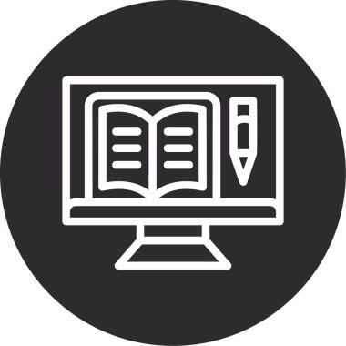 Bilgisayar. Web simgesi basit tasarım