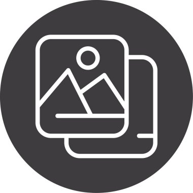 Modern simgenin vektör illüstrasyonu