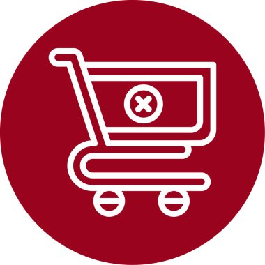 Alışveriş arabası ikonu. Vektör