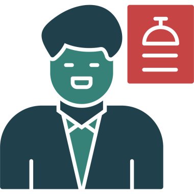 İşadamı Simgesi Moda Biçiminde İzole Arkaplan