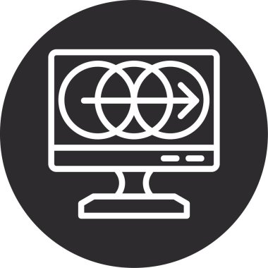 seo modern simgesinin vektör illüstrasyonu