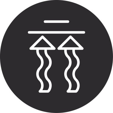 Mantar simgesinin vektör illüstrasyonu