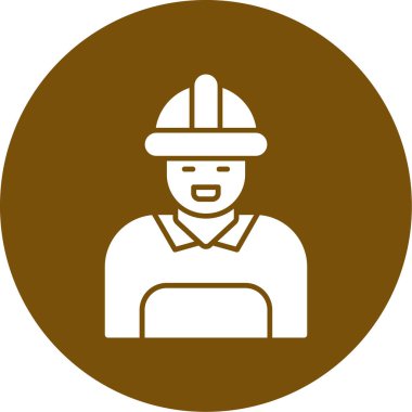 Kasklı bir kadının vektör çizimi