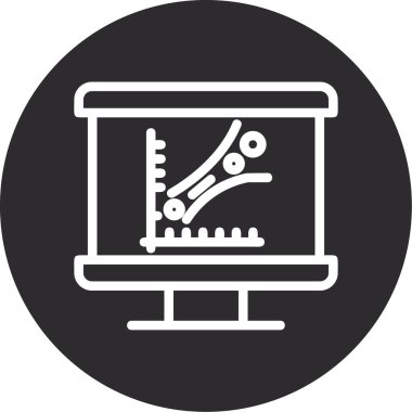 Bilgisayarın vektör simgesi, vektör illüstrasyonu