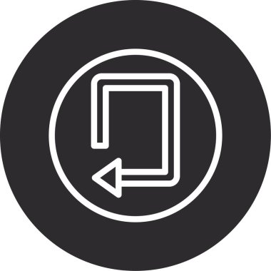 Belge simgesinin vektör illüstrasyonu