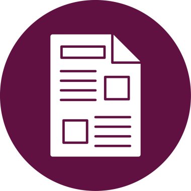 Vektör belgesi Simge illüstrasyonu