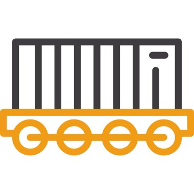 Tren ikonu. vektör illüstrasyonu