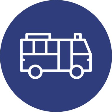 Kamyon simgesinin vektör illüstrasyonu