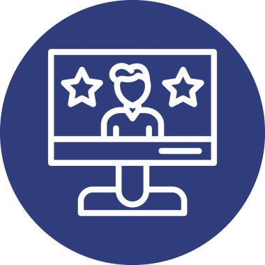 Dizüstü bilgisayar simgesi vektör çizimi