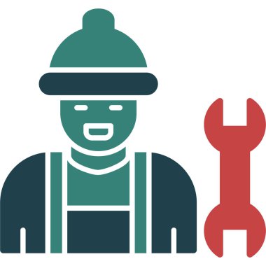 Yapıcı insan vektör simgesi