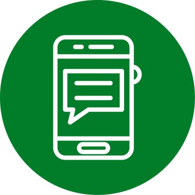 Akıllı telefon simgesinin vektör illüstrasyonu