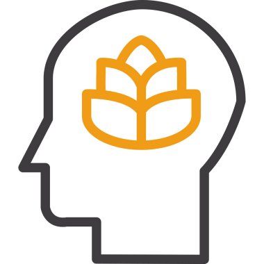 fikir simgesi, vektör illüstrasyonu