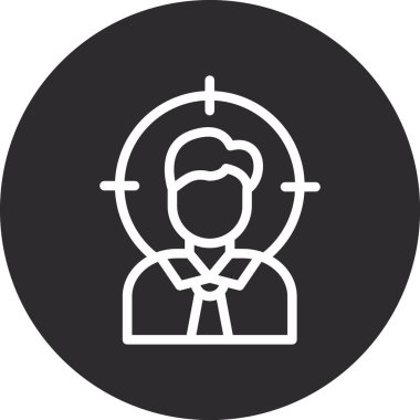 man simgesi vektör illüstrasyonu