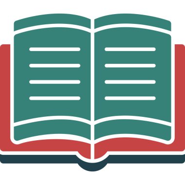 Kitap. Web simgesi basit illüstrasyon