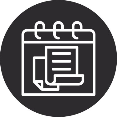 Belge simgesinin vektör illüstrasyonu