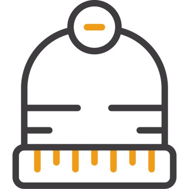 Ilık kalın giysi simgesi ana hatlarıyla