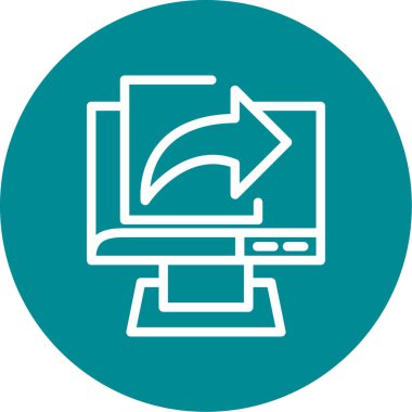 Modern simgenin vektör illüstrasyonu