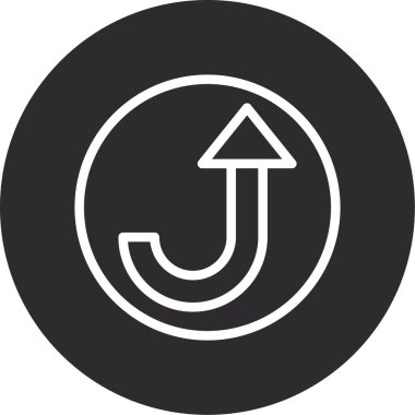 Bir çember simgesinin vektör illüstrasyonu