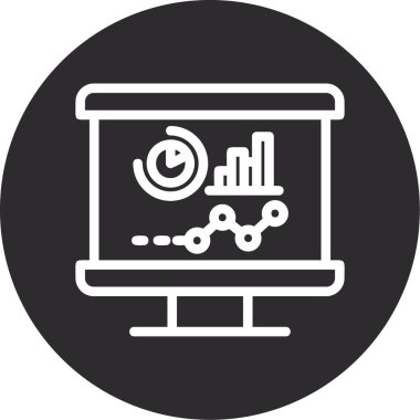 vektör lcd simgesi illüstrasyonu