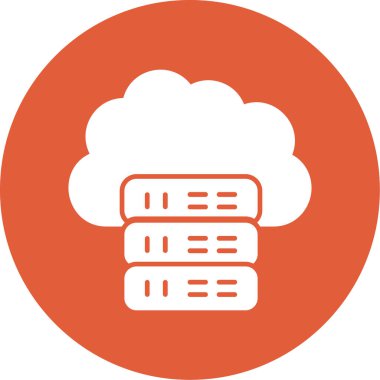 veritabanı sunucu simgesi ana hat biçiminde